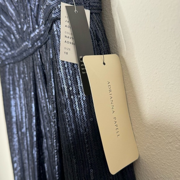 Adrianna Papell Weddington Way Sequin Formal Evening Gown Size 18 NWT - Picture 9 of 10